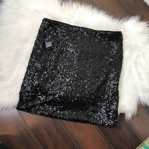 NWT Black sequin pencil skirt